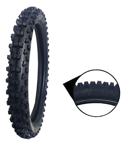 Pneu Traseiro S/camara Txc 80/100-21 Honda Crf 230