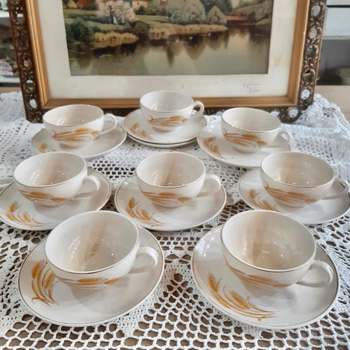 Tazas Con Platos 6 De Té Y 6 De Café Lozas Hartford