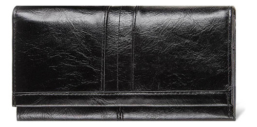 - Carteras De Piel Para Mujer, Retro Cartera Con Bloqueo