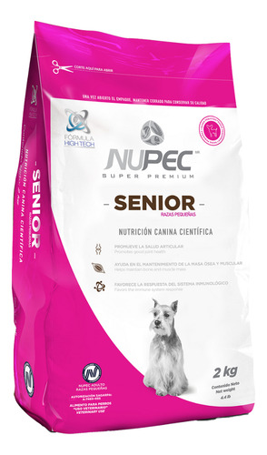 Nupec Bulto Alimento Seco Para Perro Senior Raza Pequeña 8kg