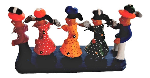 Imagem 2 de 6 de Miniatura - Retirantes 5 Personagens - Artesanato Caruaru