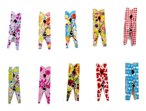 10 Broches Fujifilm Floreados Para Fotos Instax Color Multicolor