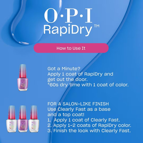 Esmalte De Uñas Opi Rapidry Stop, Drop N Whoa Soft Gray Pear