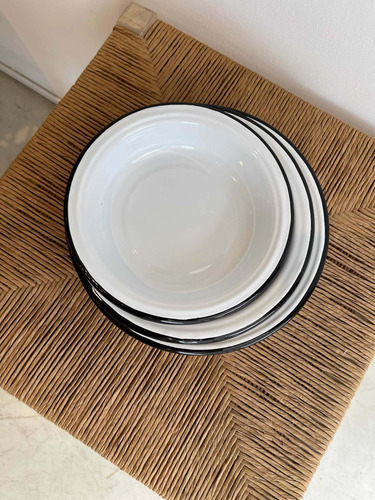 Imagen 4 de 7 de Tartera Cazuela Enlozado Cocina Deco Vintage Plato Hondo