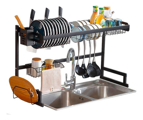 Rack Escurridor Organizador Cocina Secador Platos 85cm Xl