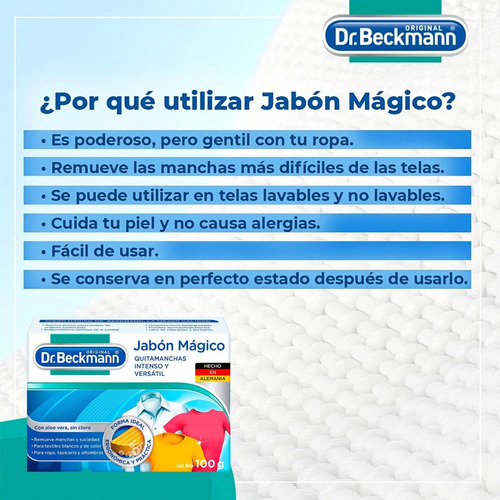 Jabón Mágico Quitamanchas Intenso Remueve Mancha Dr Beckmann