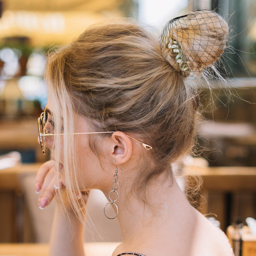 100 Unidades De Malla Elástica Invisible Para El Cabello (ne