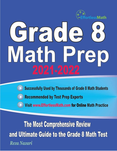 Libro: En Ingles Grade 8 Math Prep 2021 2022 The Most Compr