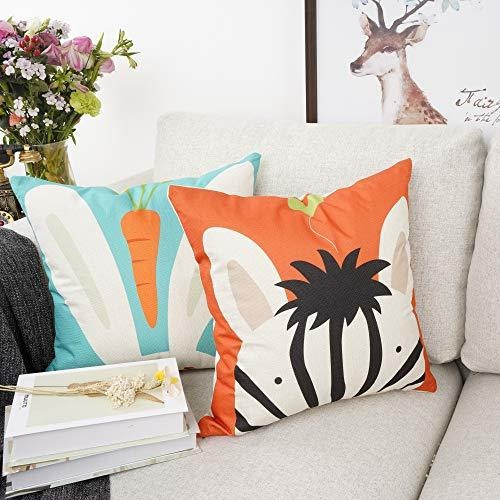 Imagen 3 de 6 de Funda De Cojin Para Sofa Su Sonrisa De Algodon Diseño Decor