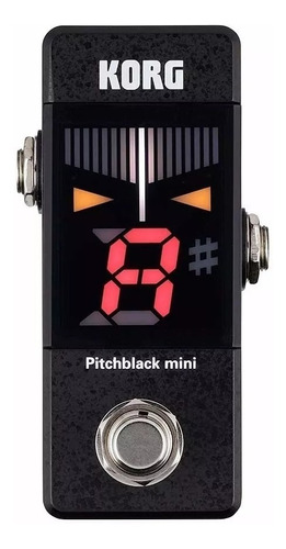Afinador Korg Pitchblack Pb-mini, Pedal Cromatico, Black