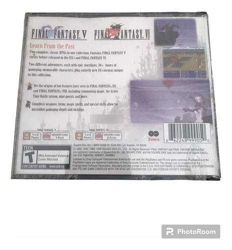 Final Fantasy Anthology Collector Package Nuevo Ps1