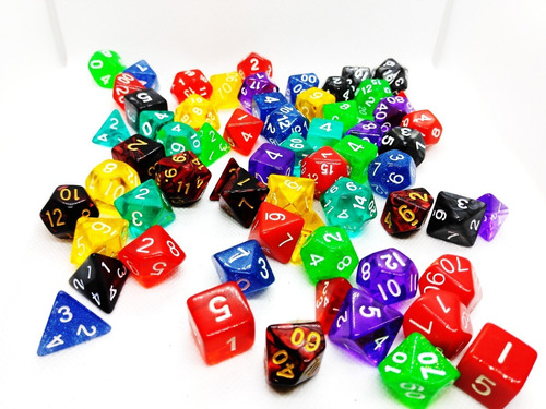 Set Sorpresa De 7 Dados Alta Calidad Para Rol D&d +regalo