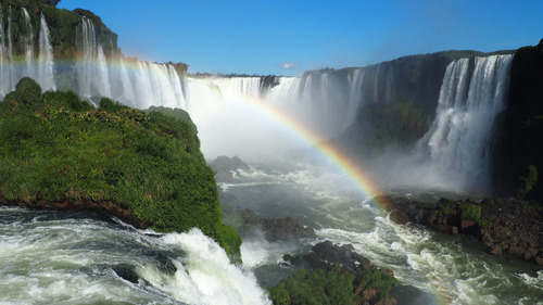 Cuadro 60x90cm Cataratas Iguazu Paisaje Natural Maravilla M5