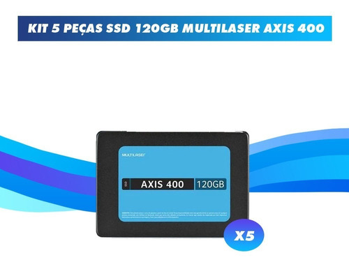 Kit 5 Peças Ssd 120gb Multilaser Axis 400