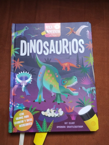 Libro Busca Y Encuentra Con Linterna Dinosaurios