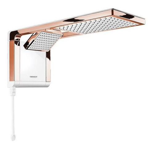 Chuveiro Acqua Duo Lorenzetti Branco/ Rose Gold 220v/6800w Cor Branco/Rosé Potência 6800 W 220V