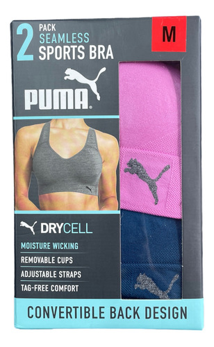 Brasier Puma Deportivos Paquete De 2 Unidades Nuevo Original