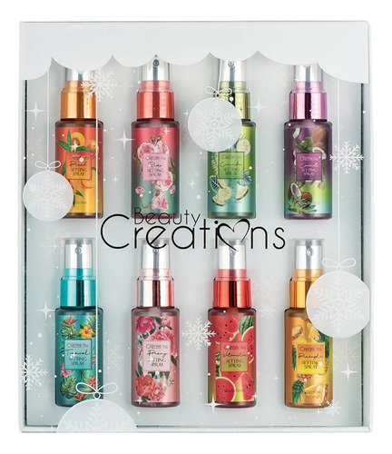 Set Mini Fijadores Maquillaje Spray Beauty Creations Holiday