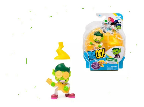 Teen Titans Go! Beast Boy Microfigura Coleecionable