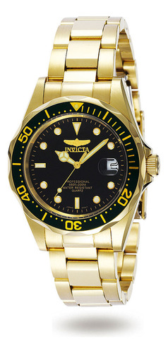 Reloj Invicta 8936 Pro Diver Para Hombre, Chapado En Oro, Co