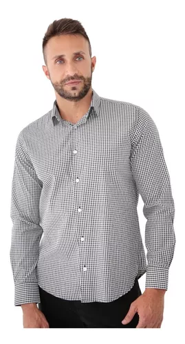 Camisa xadrez manga longa - Comprar em Fab.