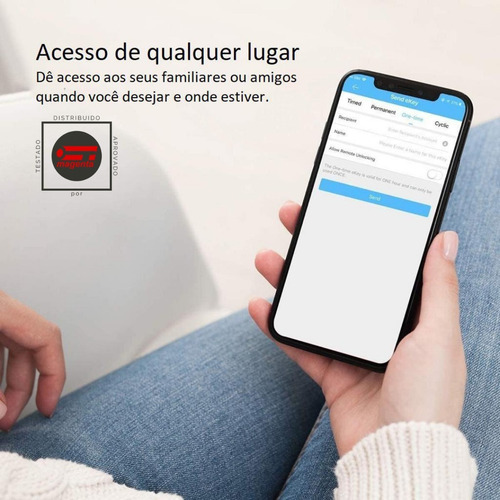 Fechadura Eletrônica Sobrepor Wifi Alexa Com App Ttlock