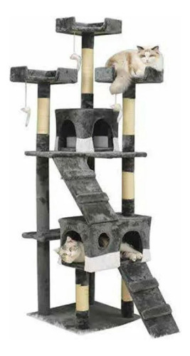 Torre Arbol Rascador Para Gato Mueble Varios Niveles 170cm