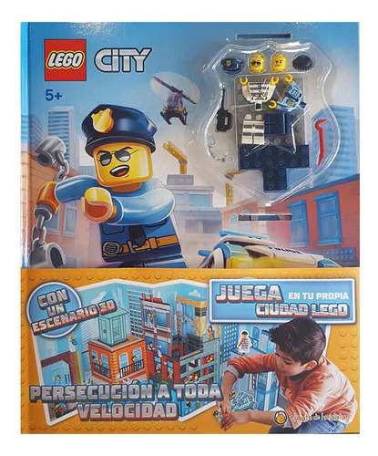 Libro Lego City Persecución A Toda Velocidad Con 2 Figuras