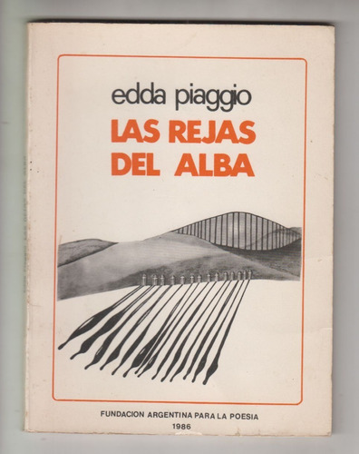 1986 Arte Vera Sienra Poesia Edda Piaggio Las Rejas Del Alba