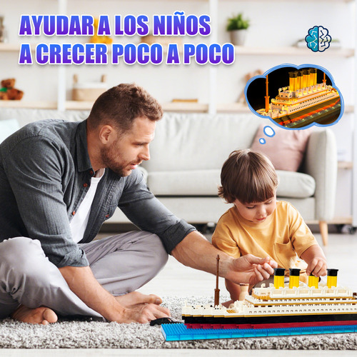 Mini Bloques Titanic Escala Coleccionable Armable Plástico