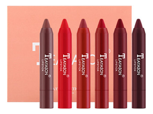 Set De Regalo De Lápiz Labial Mate De 6 Colores W Para Niña