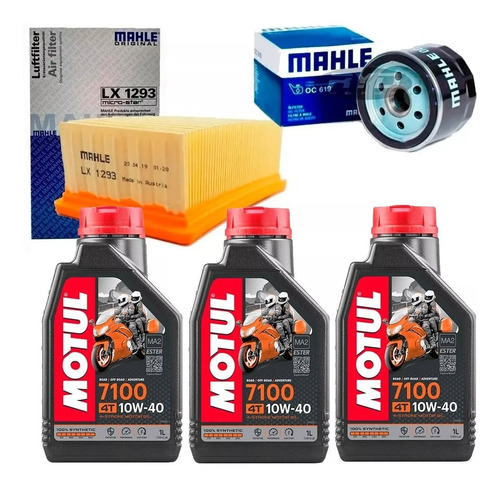 Kit Service Bmw F 800 Gs 08 18 Mahle + Motul 7100 Ryd