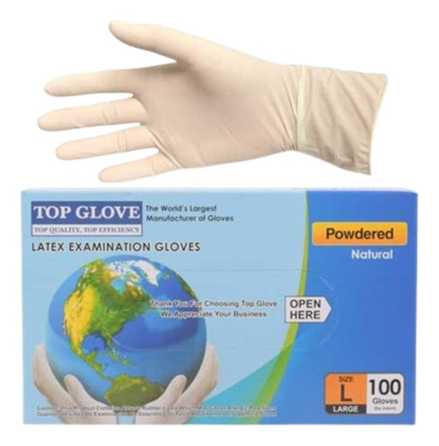 Guantes Tod Glove De Latex Examinación Médica Talla:xs
