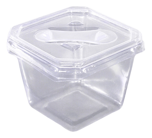 Embalagem Para Bolo De Pote Quadrado Sobremesa 250ml C/100un