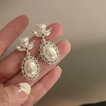 Comprar Brincos Stud  Brincos Retrô De Pérolas Com Clipe Sem Pierci