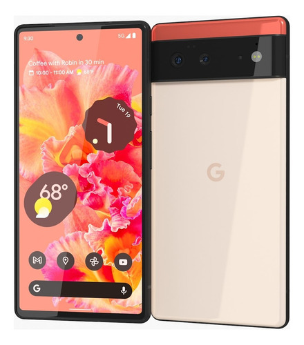 Google Pixel 6 128gb  Kinda Coral Impecable!-caja Y Cargador