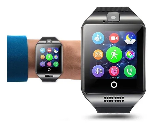 Reloj Smartwatch Inteligente Celular Q18 Pantalla Curva Sim