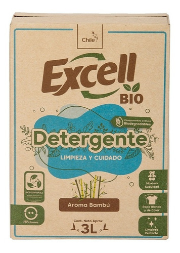 Detergente Aroma Bambu Bag In Bio 3l Excell