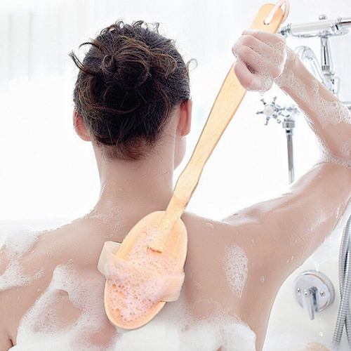 Cepillo Exfoliante De Ducha, Masajeador Corporal, Duradero Y