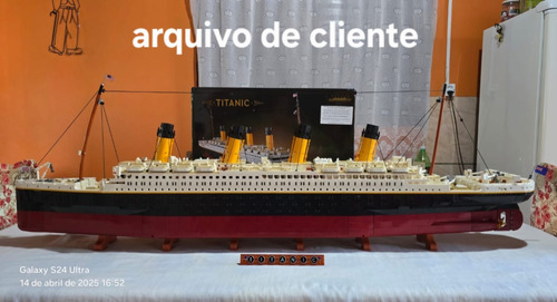 Blocos De Montar Modelo Titanic (10294) Com 9090 Peças