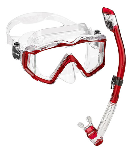 ~? Cressi Panoramic Wide View Mask & Dry Snorkel Kit Para Sn