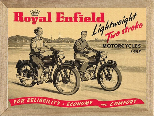Royal Enfield 1958,cuadro,poster,publicidad   E233