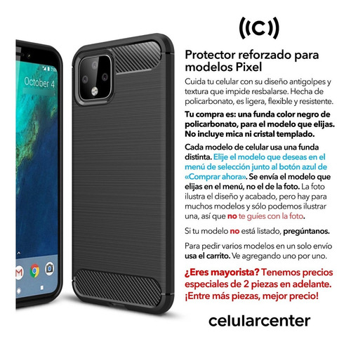 Funda Pixel 5 4a 4 4xl 3a 3axl 3 3xl 2 2xl Xl Case Protector