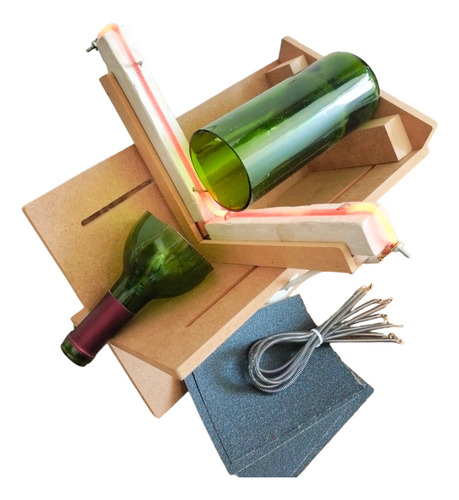 Máquina Mejorada En Mdf Corta Botellas De Vidrio