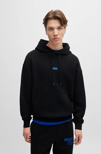 Sudadera De Caballero Hugo Slimfit Con Gorro Y Logo En Pecho