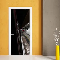 Comprar Vinilo Para Puerta Tren Transporte Paisaje Rieles Paisaje M2