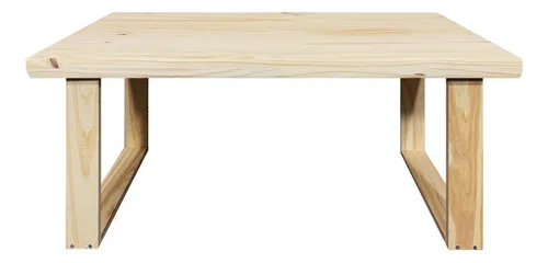Mesa Ratona Arrime Tapa 80 Pata Rectangular Madera Moderna