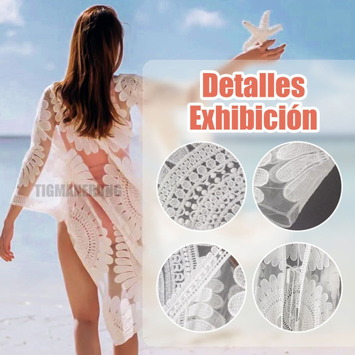 N 2pz Mujer Vestido Playa Cubre Bikini Pareos Playeros Gafa