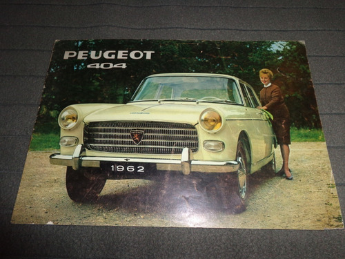 Peugeot 404 1962 Catalogo De Venta Original (Usado)