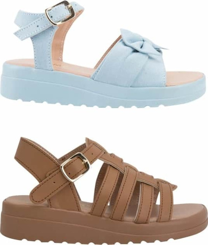 Kit Sandalias Huaraches Plataforma Niñas Vivis Shoes 1034499